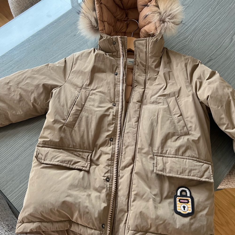 Fendi Down Parka Super warm! furr collar! 6 Boy